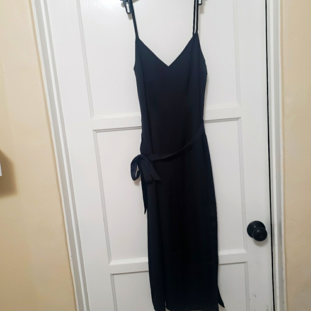 Black Silky Maxi dress